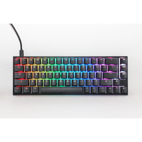 Tastiera meccanica Ducky mecha pro sf rgb (nera, layout us (qwerty), cherry mx silent red, 65%, led rgb, pbt double-shot)
