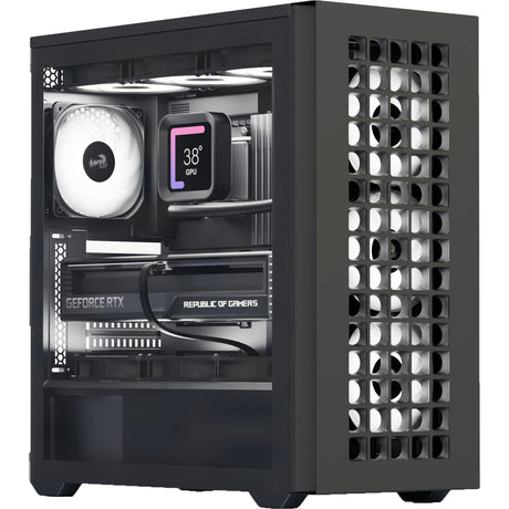 Custodia midi tower Aerocool b502a (nera | 2x USB-A | 1x USB-C | RGB)