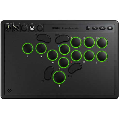 Controller arcade 8bitdo per xbox (nero, USB 2,4 GHz, serie xbox x|s, xbox one, PC)