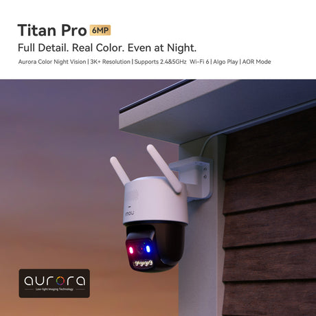 Telecamera di sicurezza Imou titan pro 6MP (bianco, 6 MP (3200x1800), Poe, Wi-Fi 6)