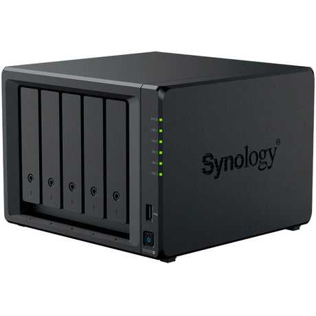 Synology diskstation ds1525+ nas (nero, 2x LAN, USB)