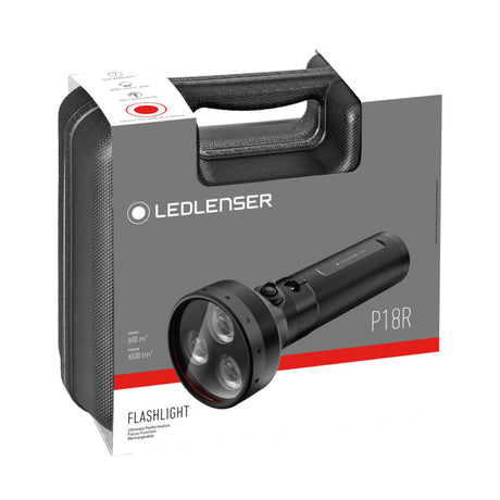 Torcia Ledlenser p18r (nera, 6500 lm, 6000-7500k)