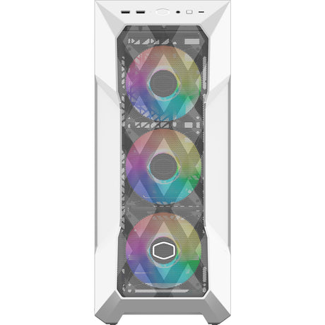 Cooler Master Masterbox TD500 Mesh V2 Midi Tower Custodia (Bianco | 2x USB-A | 1x USB-C | RGB | Vetro temperato)