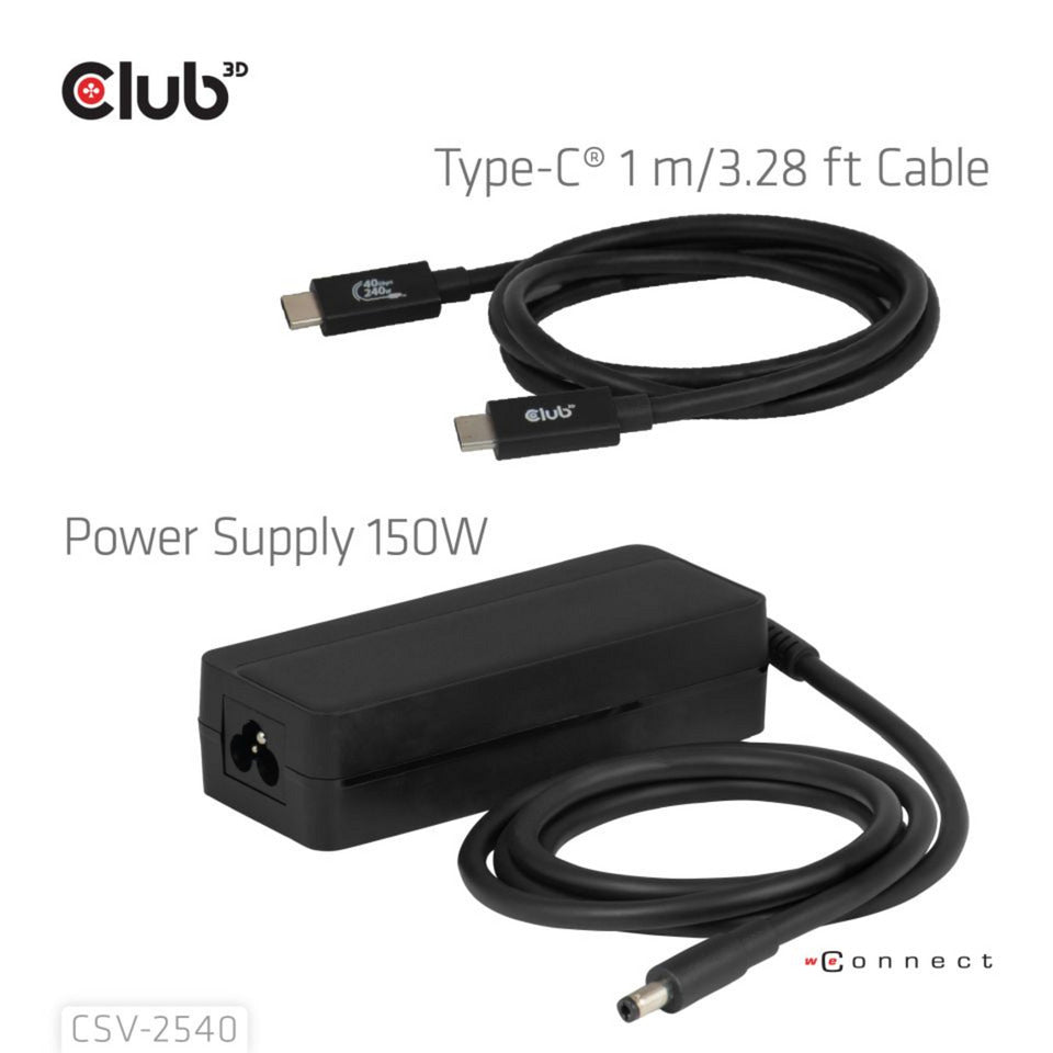 Docking station per display quadruplo USB-C Club 3D 14-1 (nero)