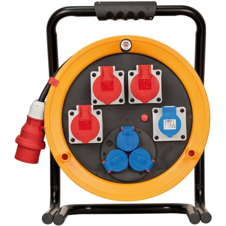 Avvolgicavo Brennerstuhl brobusta cee 4 ip44, cavo 40m rn (giallo nero, cavo 40m rn)