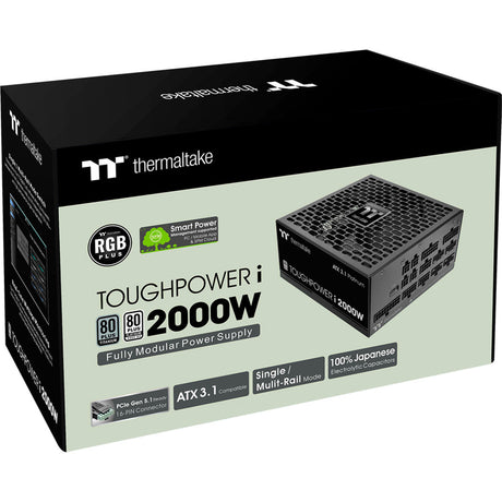 Alimentatore modulare Thermaltake Toughpower i da 2000 watt (nero, 4x 12v-2x6, 8x pcie)