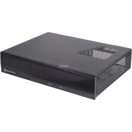 Custodia da tavolo Silverstone milo ml03b (nera | 2x USB-A)