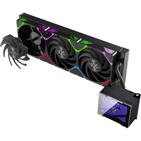 Xyz pc gear hydroview aio 360 raffreddamento ad acqua (nero, argb, pwm)