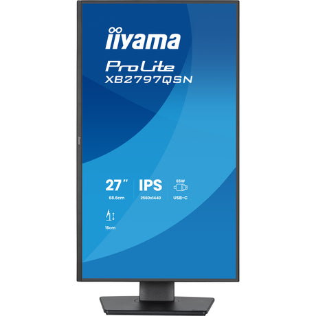 Monitor Iiyama prolite xb2797hsn-b1 27 (nero, 100 Hz, HDMI, porta display, USB-C, LAN, audio)