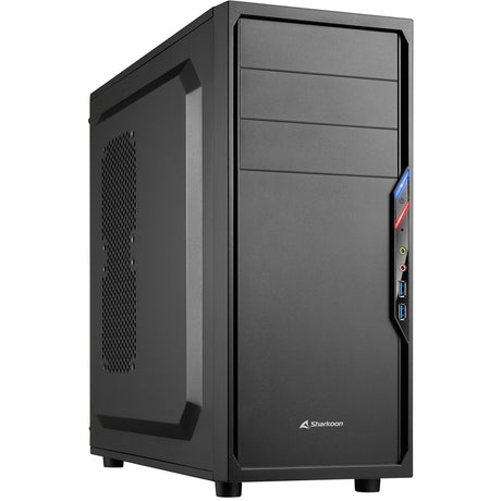 Custodia midi tower Sharkoon vs4-v (nera | 2x USB-A)