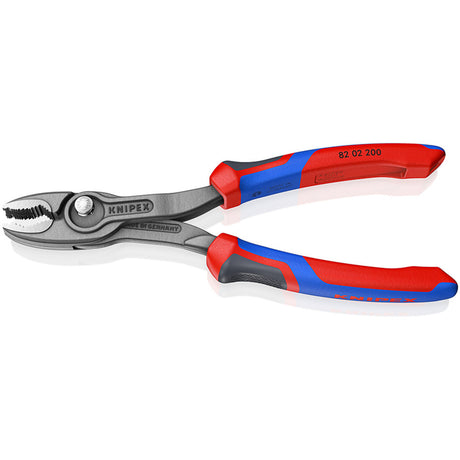 Pinza Knipex con impugnatura frontale | lunghezza 200mm| guaine multicomponente lucide | fosfatato nero | 1 pezzo - 82 02 200 - 82 02 200