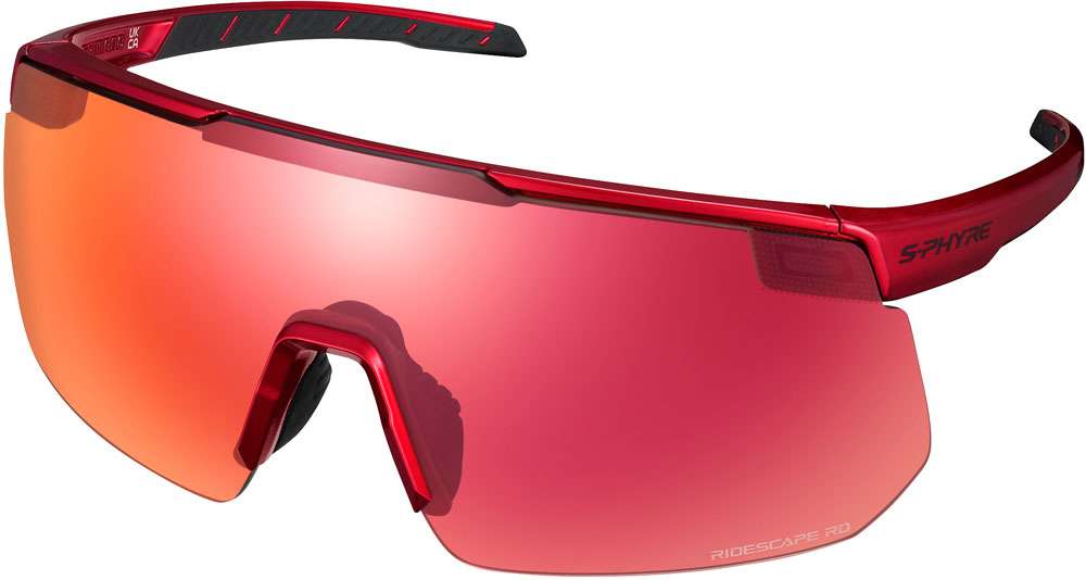 Shimano s-phyre 2 road metallizzato rosso - occhiali sportivi