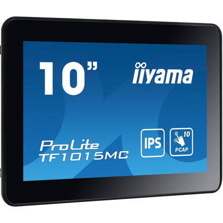 Monitor touchscreen Iiyama Prolite TF1015MC-B3 10.1 (nero, HDMI, DisplayPort, VGA, USB-B, RJ-45)