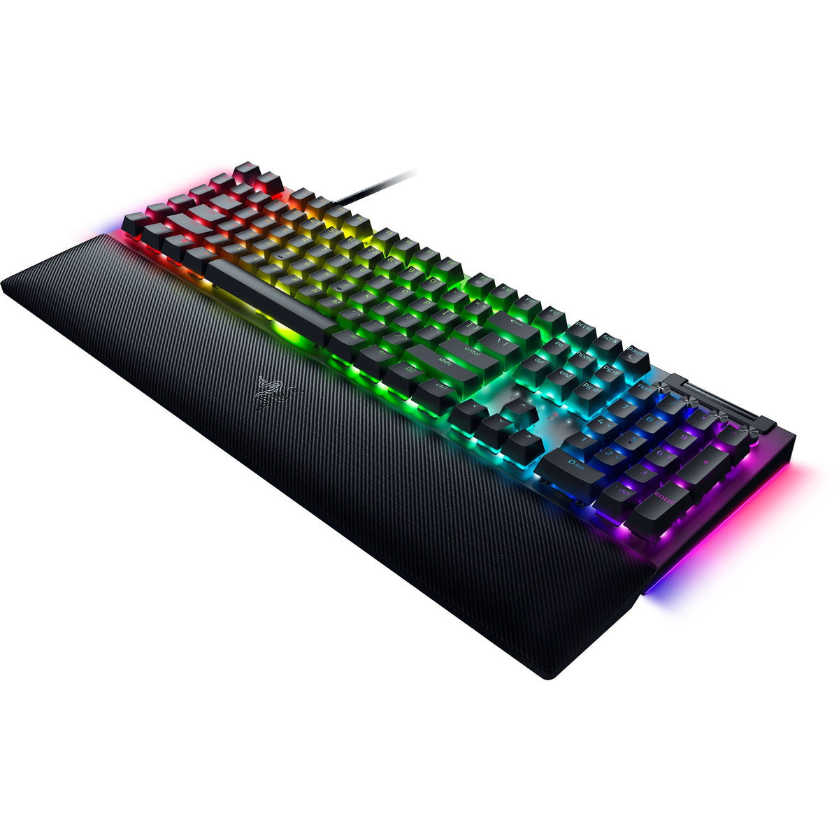 Razer blackwidow v4, tastiera da gioco (nera, layout us, gialla, led rgb, doubleshot abs)