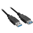 Cavo prolunga USB 3.0 Sharkoon (nero, 3 metri)