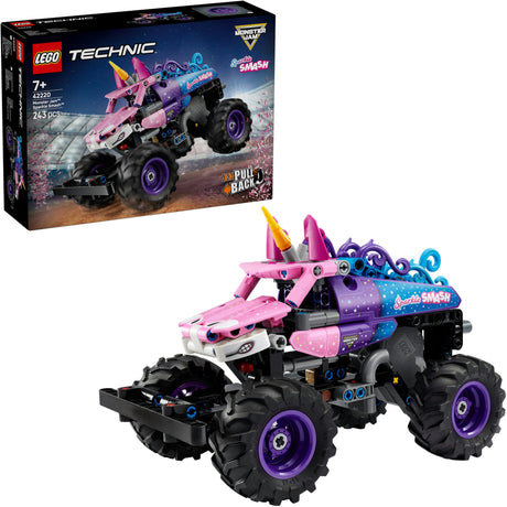 Lego Technic 42220 Monster Jam Sparkle Smash Tira indietro