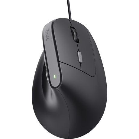 Mouse ergonomico cablato Trust bayo ii (nero, 800 dpi - 2400 dpi)