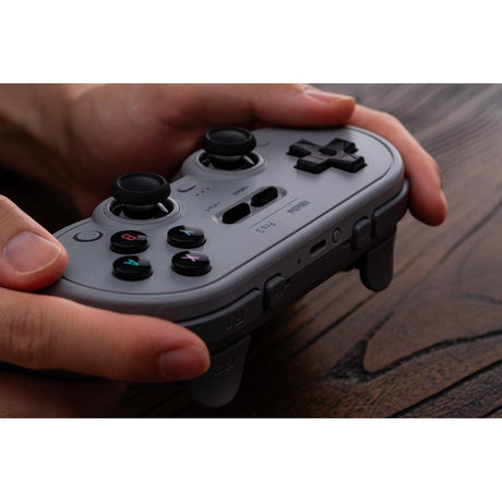 Gamepad bluetooth 8bitdo pro 3 (grigio nero, switch 1 2, pc, android, usb bluetooth 2.4 ghz)