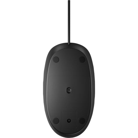 Mouse laser HP 128 con cavo (nero, 1200 dpi)