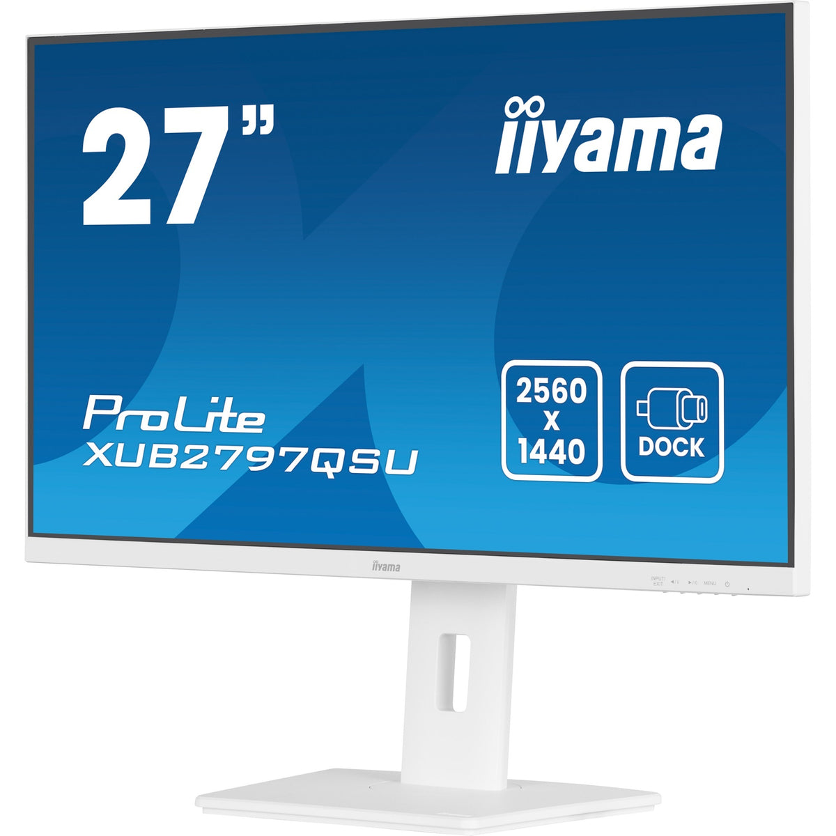 Monitor Iiyama prolite xub2797qsu-w2 27 (bianco, HDMI, porta display, 2x USB-A, USB-B)