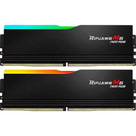 Kit RAM DDR5-6000 G.skill da 32 GB (nero, F5-6000J2836G16GX2-RM5Nr, Ripjaws M5 Neo RGB, AMD Expo)