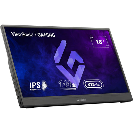 Monitor da gioco portatile Viewsonic vx1654 16 (nero, 1x micro HDMI, USB-C, audio, 144 Hz)