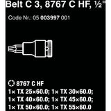 Set di bussole Wera belt c 3 zyklop, chiave a bussola 1 2 (nera, 6 pezzi, con funzione di supporto)