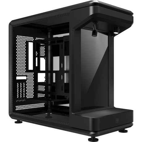 Cooler master masterframe 360 stage LCD midi tower custodia (nero | 2x USB-A | 1x USB-C | vetro temperato)