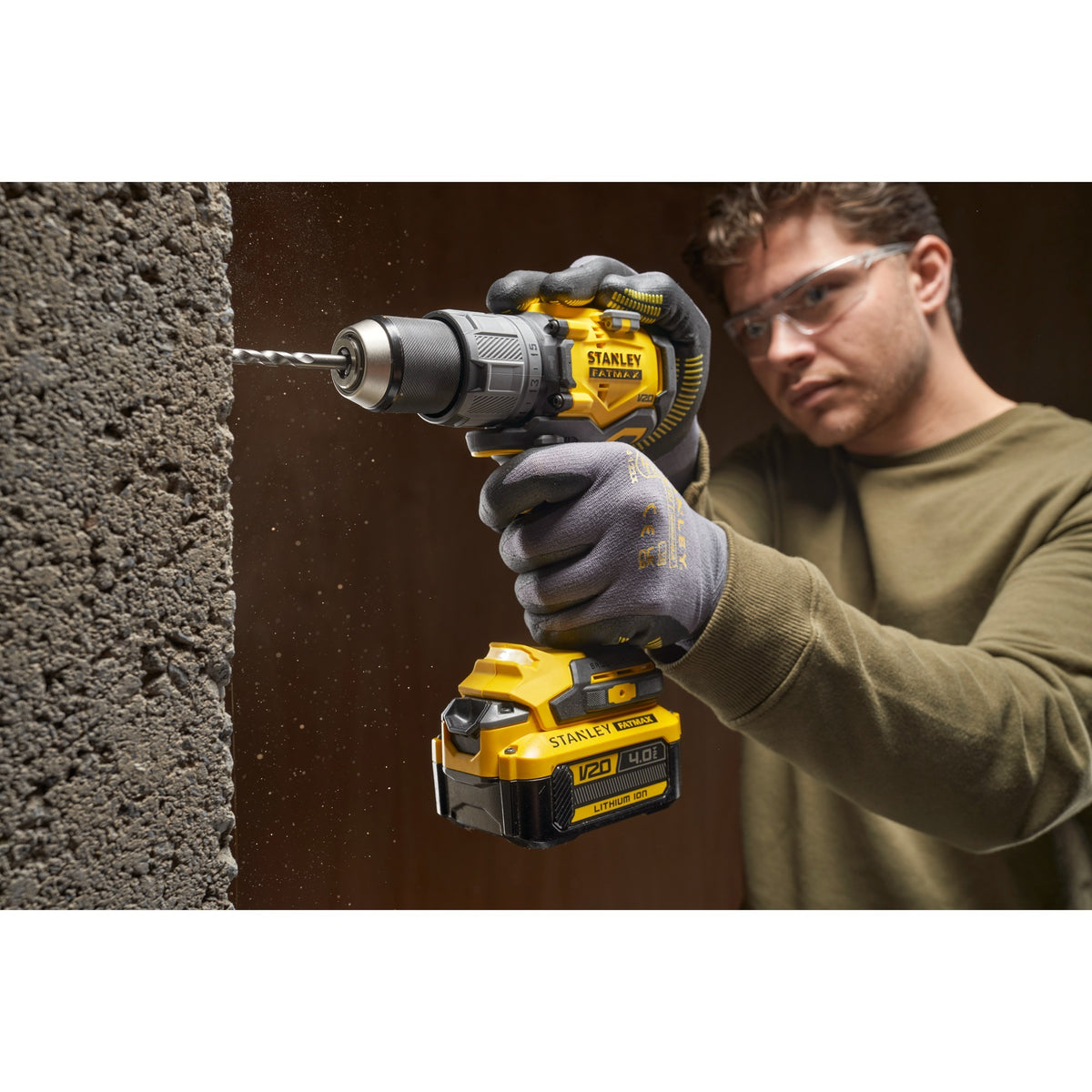 Cacciavite brushless Stanley fatmax v20 18v (giallo nero, batteria e caricabatterie non inclusi)