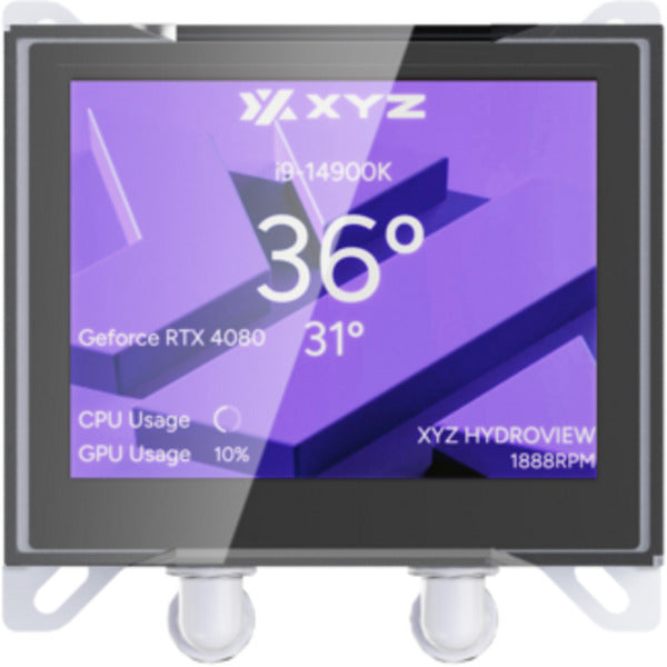 Xyz pc gear hydroview aio 360 raffreddamento ad acqua (bianco, argb, pwm)