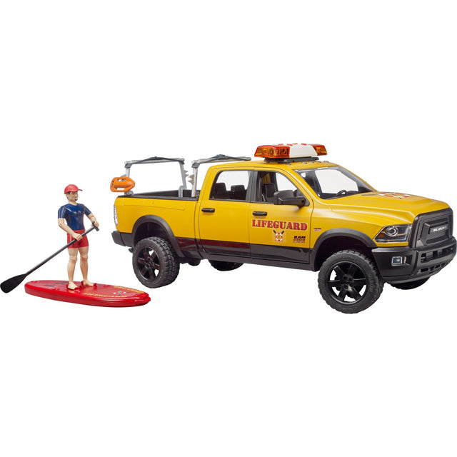 Bruder Dodge Ram 2500 Auto della Brigata di Soccorso con Bagnino Modello di Veicolo (02506)