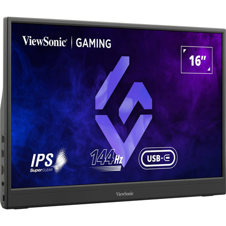 Monitor da gioco portatile Viewsonic vx1654 16 (nero, 1x micro HDMI, USB-C, audio, 144 Hz)