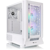 Thermaltake Ceres 350 MX - Custodia Snow Midi Tower (bianco | 2x USB-A | 1x USB-C | RGB | vetro temperato)