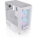 Thermaltake Ceres 350 MX - Custodia Snow Midi Tower (bianco | 2x USB-A | 1x USB-C | RGB | vetro temperato)