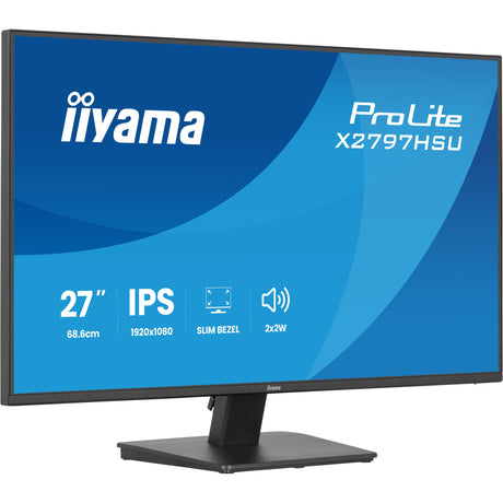 Monitor Iiyama prolite x2797hsu-b1 27 (nero, 120 Hz, HDMI, porta display, USB-C, audio)