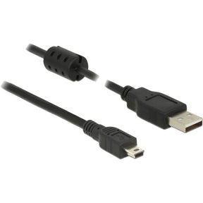 Cavo Delock USB 2.0-A > Cavo USB mini-B a 5 pin da 0,70 m (nero)