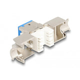 Delock modulo keystone jack rj45 per lsa cat 6a senza attrezzi, 8 pezzi (multicolore)