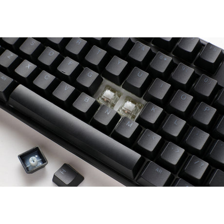 Ducky one 3 classic tkl tastiera meccanica rgb (nera, layout us (qwerty), cherry mx silent red, 80% (tkl), led rgb, double-shot pbt, hot-swapable, meccanica quack)