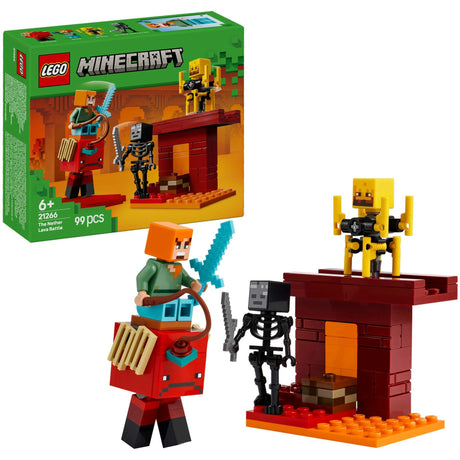 Lego Minecraft la battaglia della lava nel nether per bambini - 21266