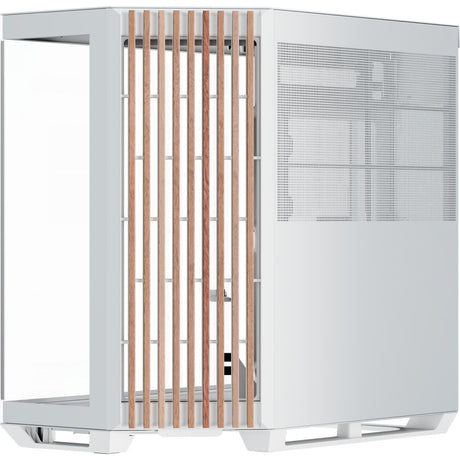 Custodia midi tower Apnx v1-w-wt-v1 (colore legno bianco | 2x USB-A | 1x USB-C | finestra)