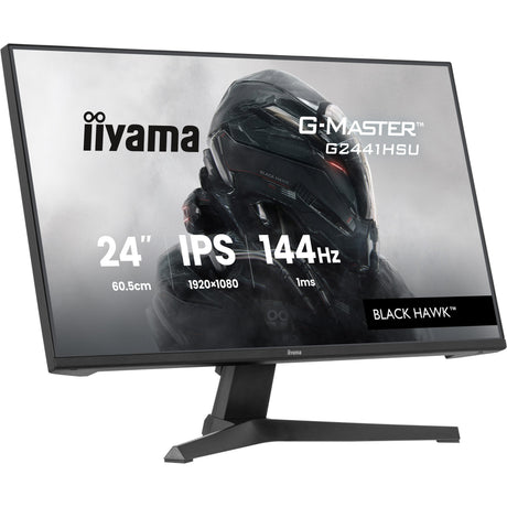 Monitor da gioco Iiyama G-Master Black Hawk G2441HSU-B1 23,8 (nero, HDMI, DisplayPort, 2x USB-A, USB-B, 144 Hz)