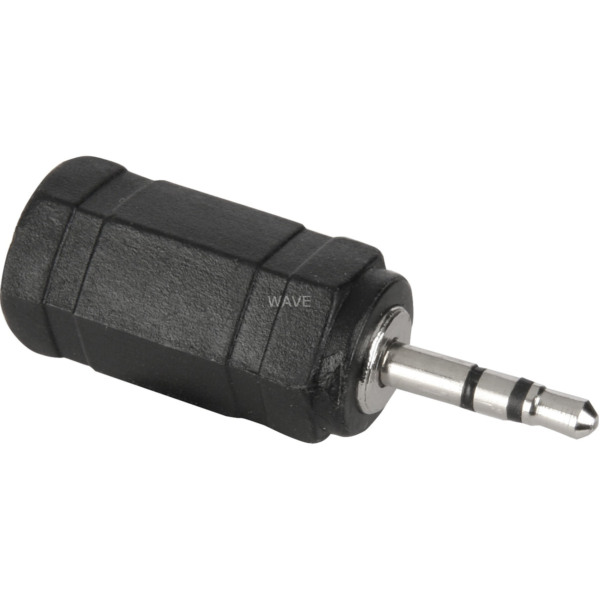 Adattatore Goobay jack maschio da 2,5 mm > porta femmina da 3,5 mm (nero argento, stereo)