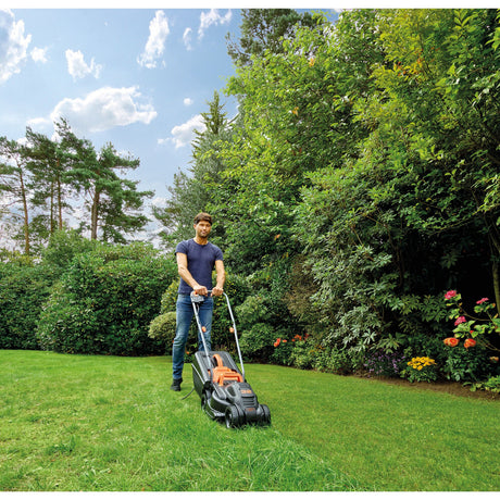 Rasaerba Black+decker 1000w 32cm + tagliaerba 250w (nero arancione, prati fino a 250m²)