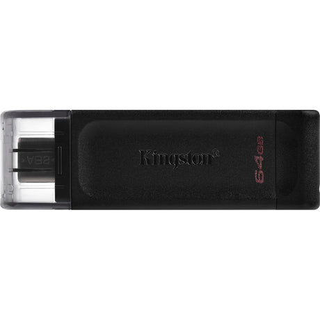 Chiavetta USB Kingston data traveler 70 64 GB (nera, dt70 64 GB, USB-C 3.2 gen 1)