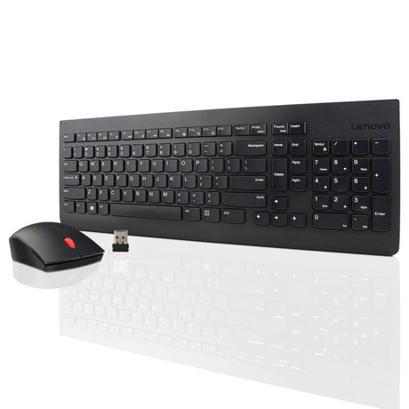 Lenovo 510 wireless combo keyboard mouse desktopset (zwart, us lay-out (qwerty), 100%, 1200 dpi)