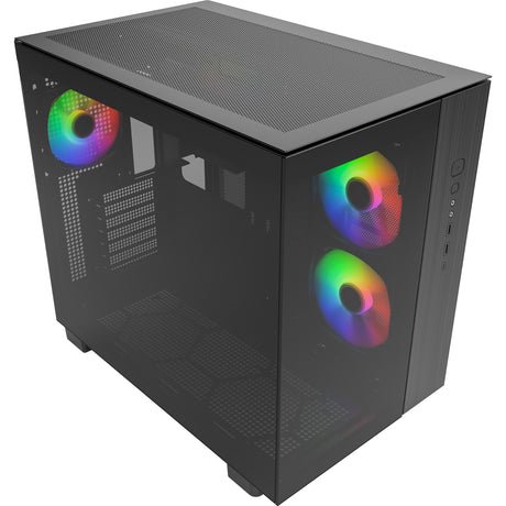 Custodia midi tower Montech king 65 pro (nera | 2x USB-A | 1x USB-C | finestra)