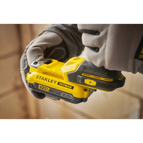 Trapano avvitatore a percussione Stanley Fatmax V20 18V (nero giallo, batteria e caricabatterie non inclusi)