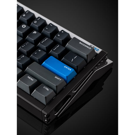 Tastiera da gioco con interruttore magnetico Iqunix ez60 (nera, layout USA (qwerty), gateron star trail, 60%, rgb, copritasti double shot pbt)