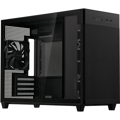 Custodia mini tower Asus Prime Ap201 (nero | 2x USB-A | 1x USB-C | vetro temperato)