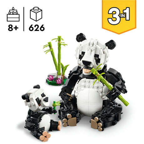 Lego Creator 3in1 Animali Selvatici: Famiglia Panda - 31165